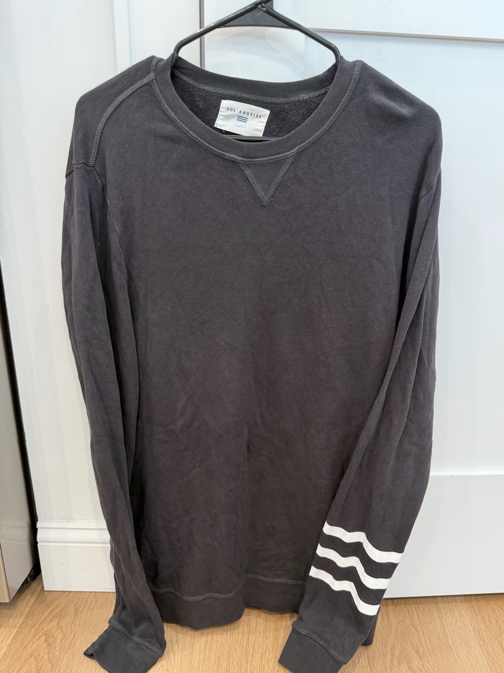 Sol Angeles Crewneck Sweatshirt with White Stripes